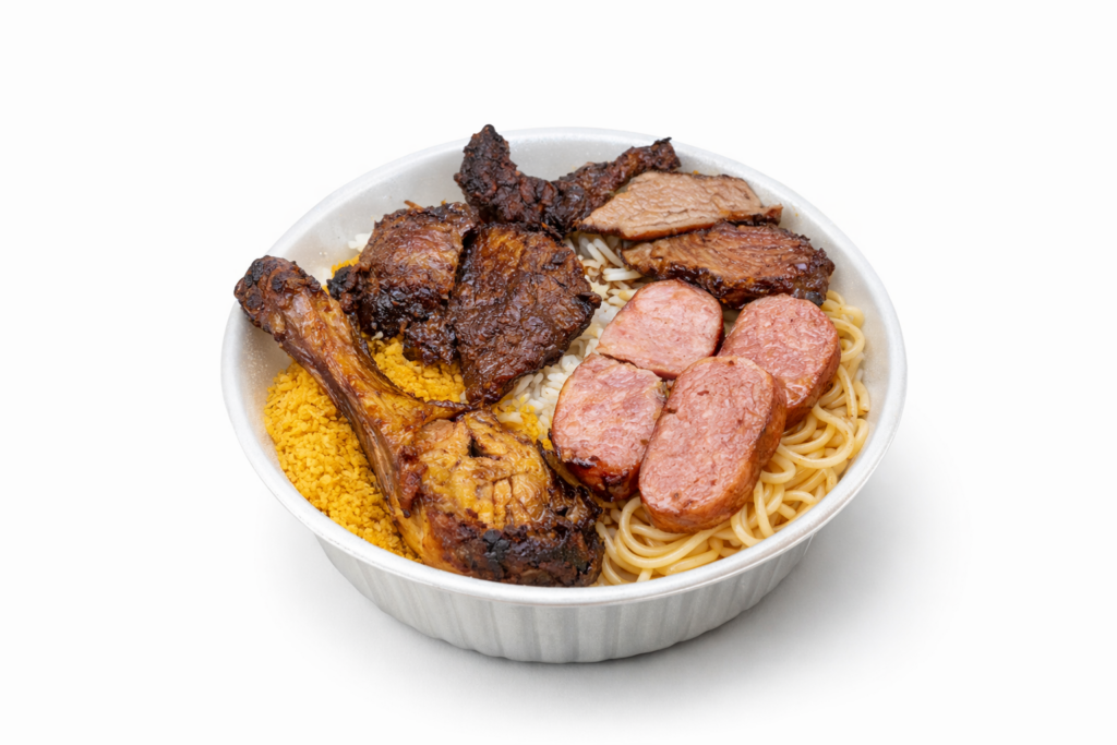 Marmitex Churrasco Misto P/M/G