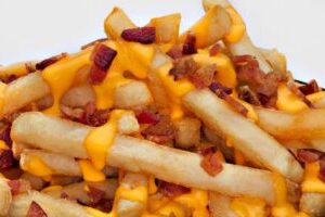 Fritas com Bacon e Cheddar