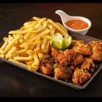 Frango à Passarinho com Fritas 1kg