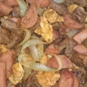 Porção Mista de Carne, Frango e Calabresa 600g