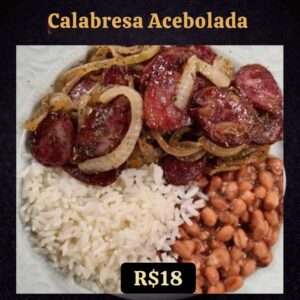 Calabresa Acebolada R$18