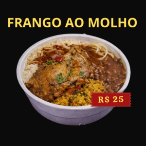 Marmitex Frango ao molho R$25